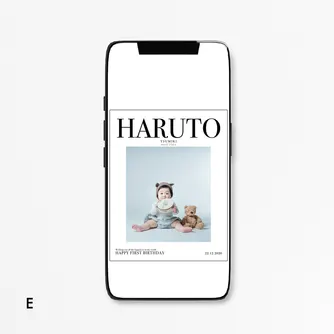 スマートフォン待受デザイン E のサンプル