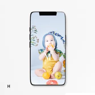 スマートフォン待受デザイン H のサンプル