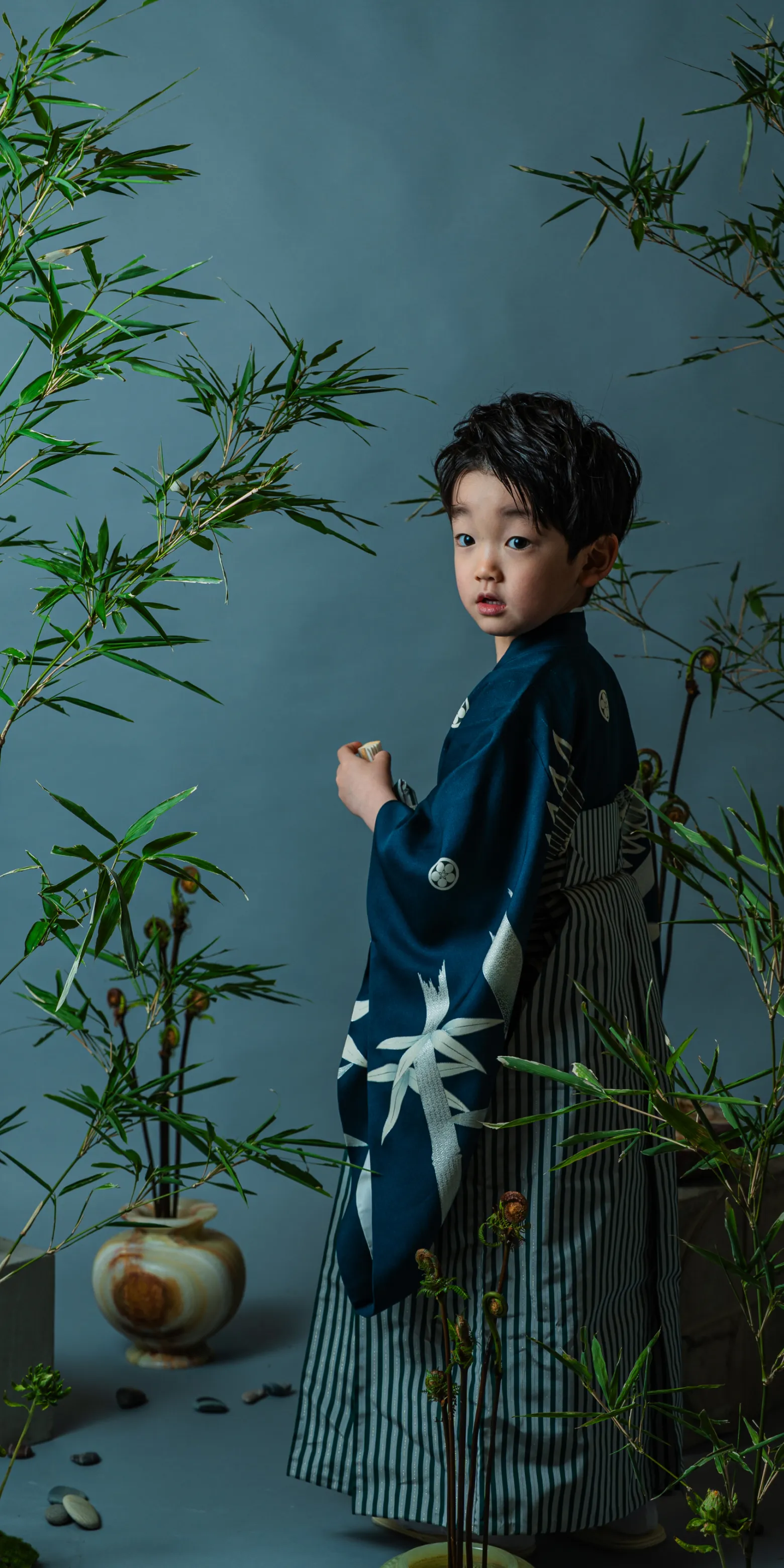 七五三のお着物をまとった子どものイメージ